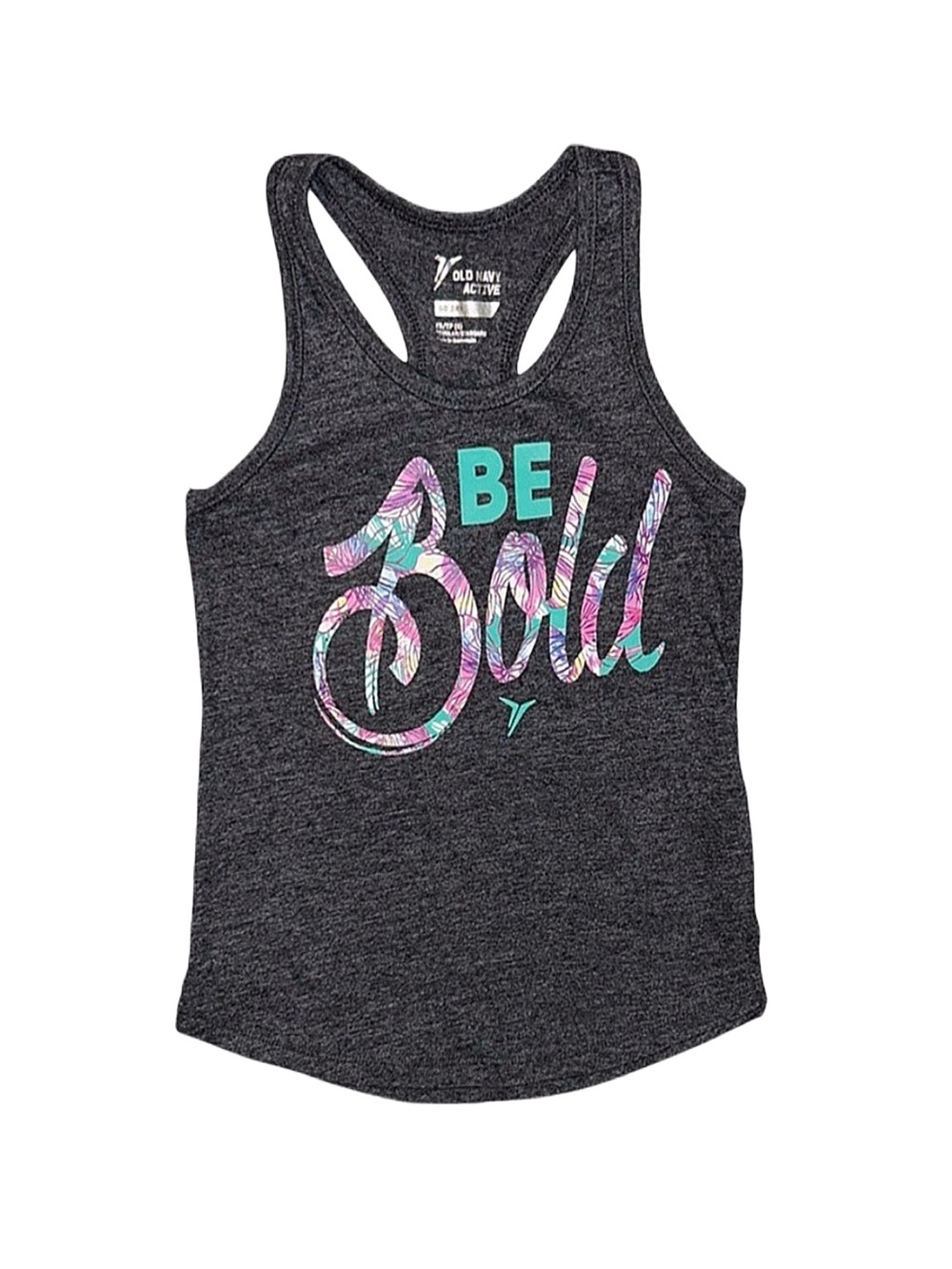 OLD NAVY Girl's Grey Graphic Tank Top Size X-Small 5